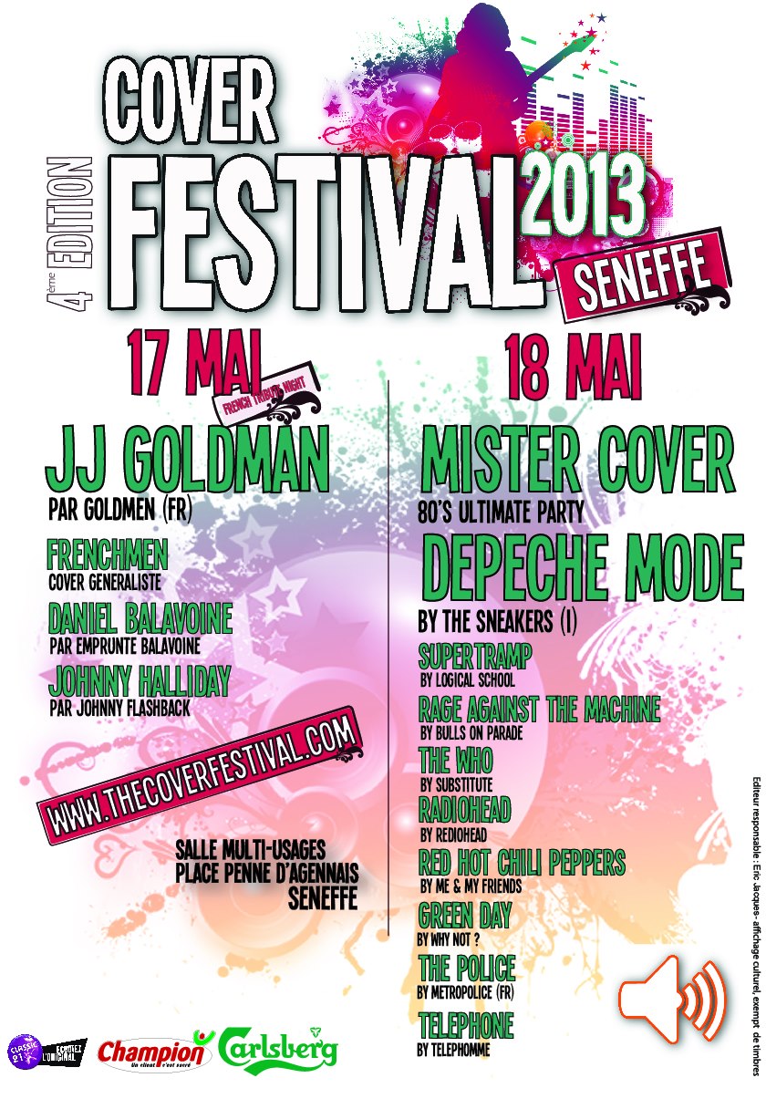 Affiche officielle Seneffe Festival 2013