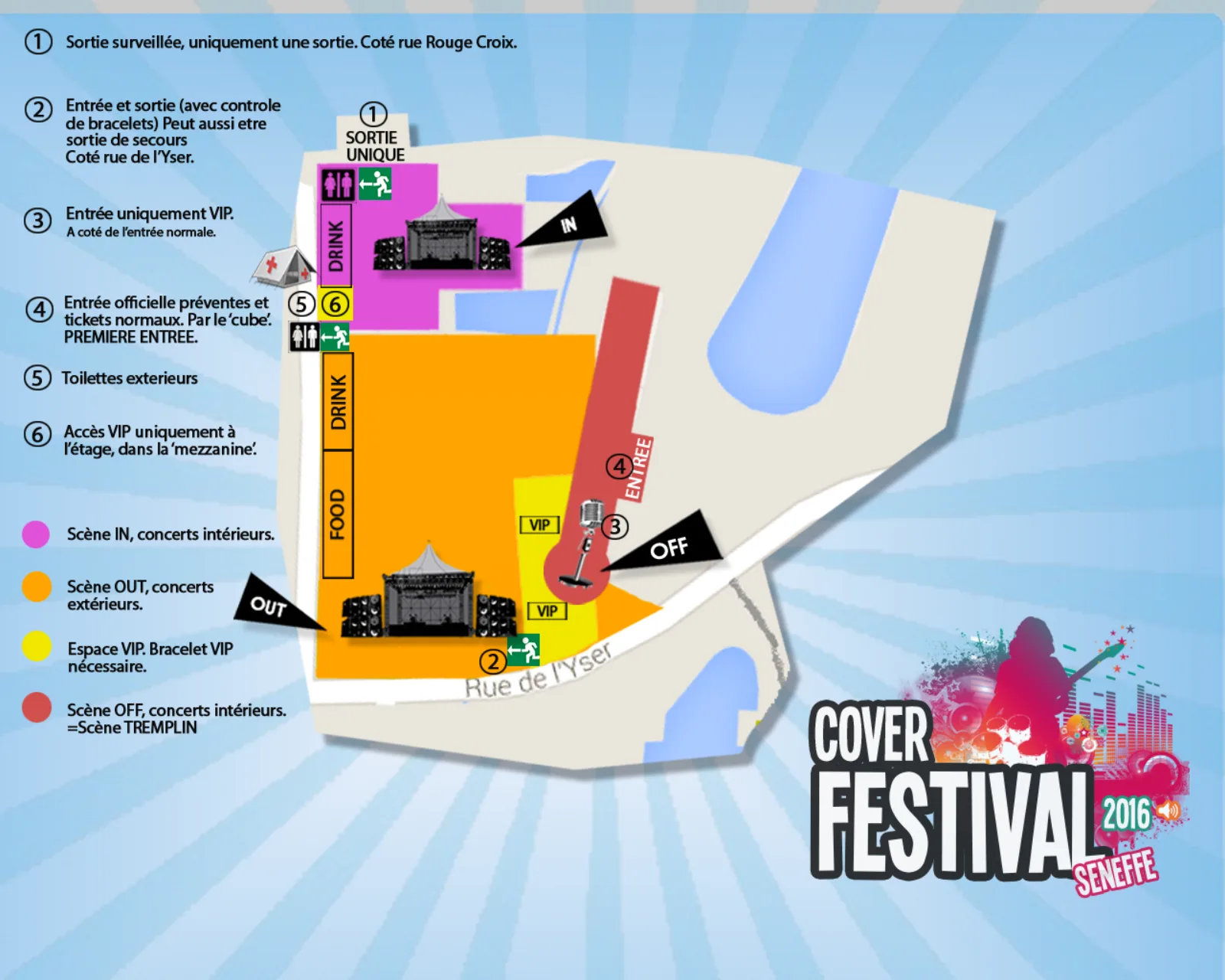 Plan officiel du Seneffe Festival 2016